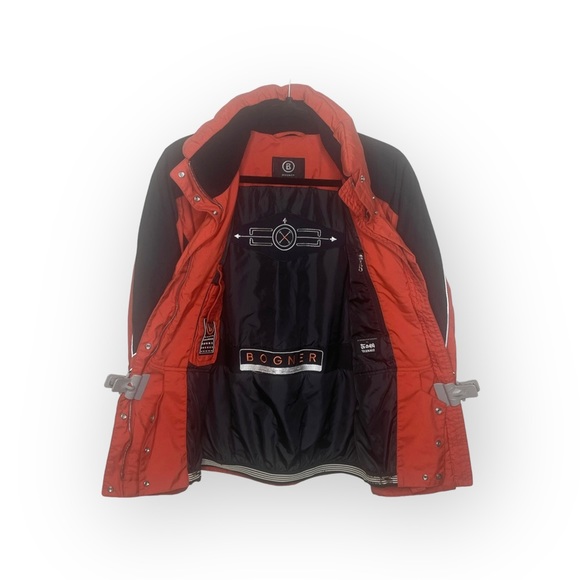 Bogner x Goan Thylmann 𖤐 Embroidery Patchwork Snowboarding Parka 𖤐 Orange 𖤐 4 - Picture 5 of 16